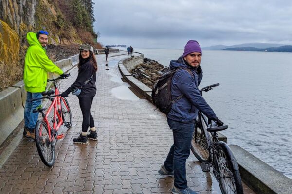 Vancouver biciclete Stanley Park Tour a Vancouver Canada en Invierno Viaje a Vancouver (8)